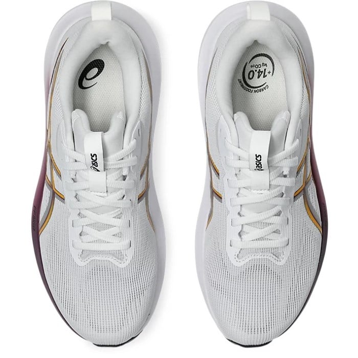 Asics GT-1000 14 - Womens Running Shoes - White/Yamabuki