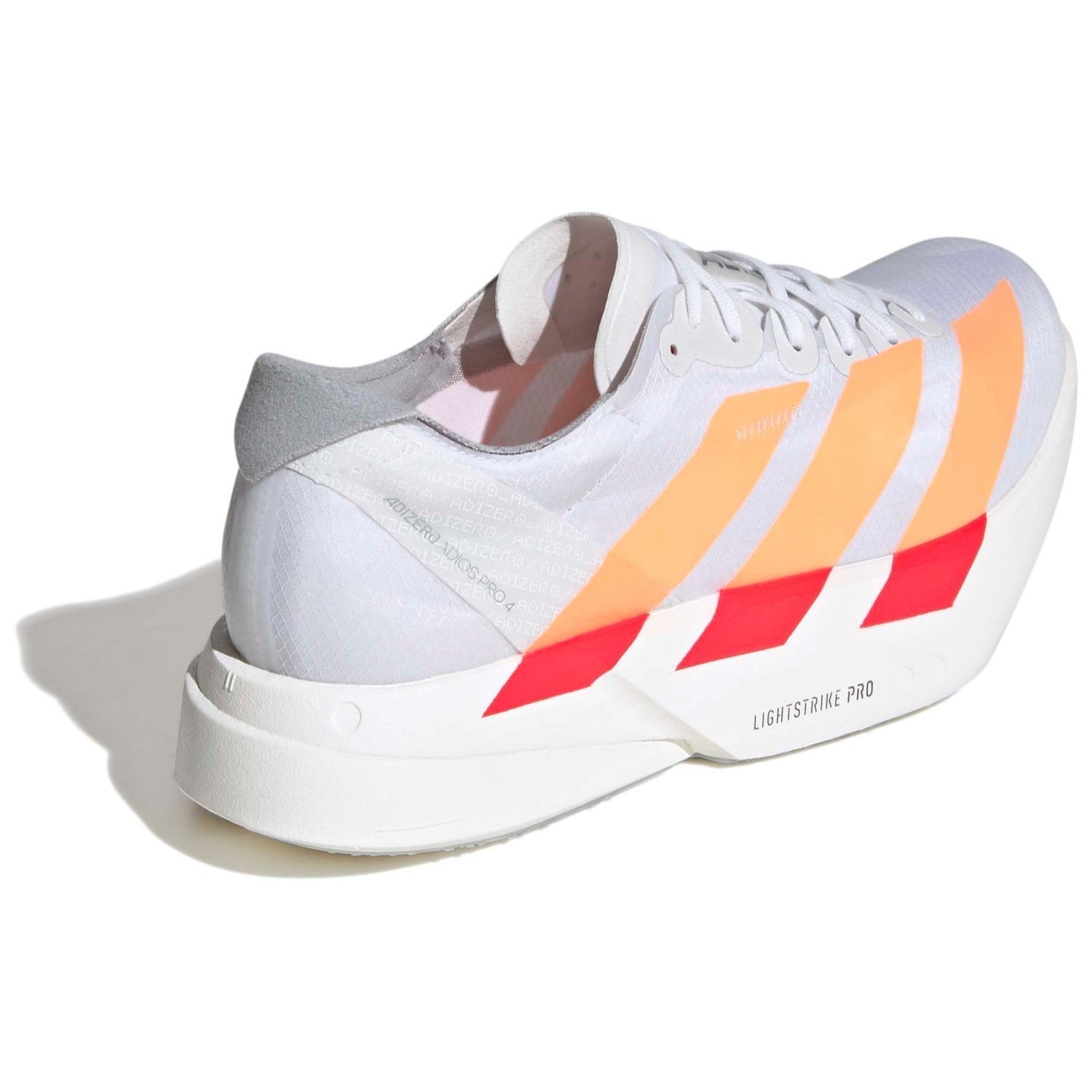 adidas Adizero Adios Pro 4 - Womens Racing Shoes - Cloud White/Beam Orange/Lucid Red