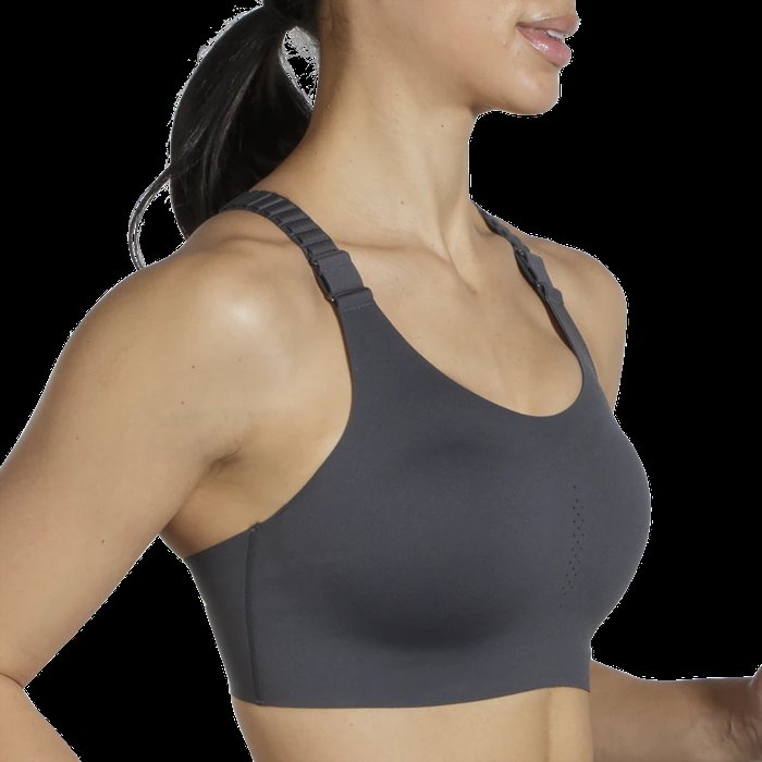 Brooks Dare Racerback 2.0 Womens Running Bra - Asphalt Grey