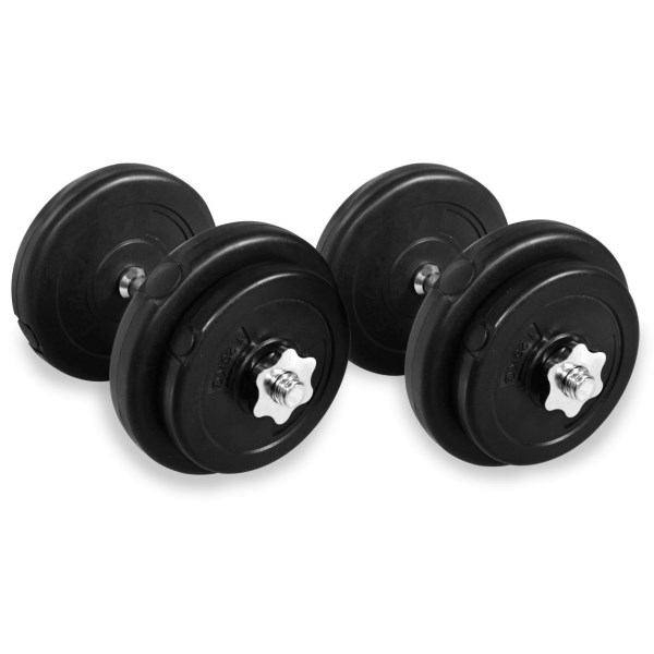 Dumbbell Adjustable Weight Set - 20kg - Black