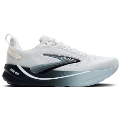 Brooks Ghost Max 4 - Mens Running Shoes - White/Navy/Blue