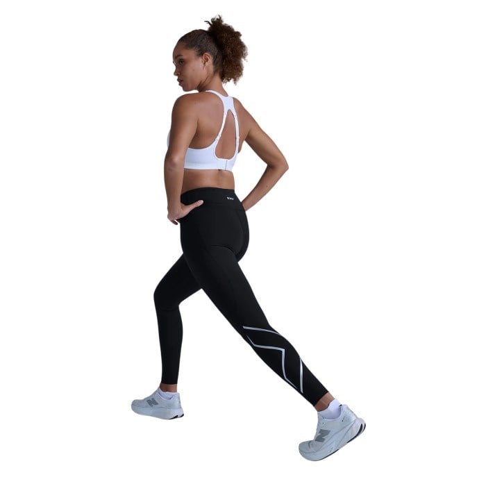 2XU Core Hi-Rise Womens Compression Tights - Black/Silver - image 3