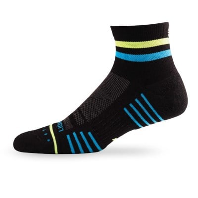 Lightfeet Performance 2 Stripes Unisex Quarter Running Socks