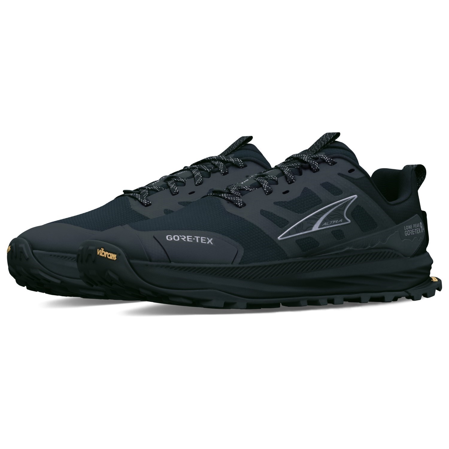 Altra Lone Peak 9+ GTX - Mens Trail Running Shoes - Black/Black - image 3