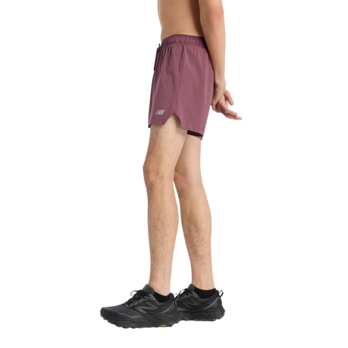 New Balance RC 5 Inch Mens Running Shorts - Faded Plum