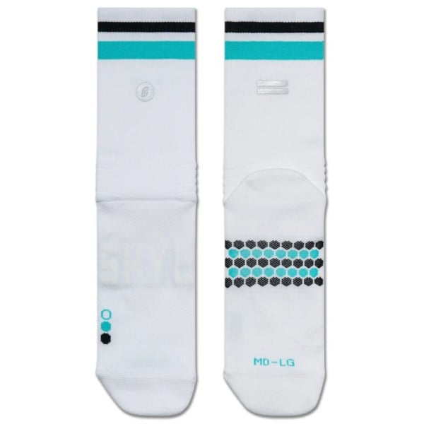 Shyu Half Crew Racing Socks - White/Jade/Black