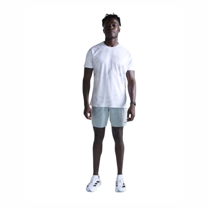 2XU Mens Aero Mesh T-Shirt - Smoke Blue Marble/Black Reflective - image 3