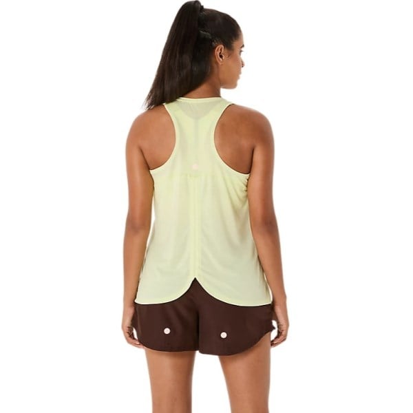 ASICS Nagino Adjustable Run Tank - Womens Running Clothing - Huddle Yellow/Heather