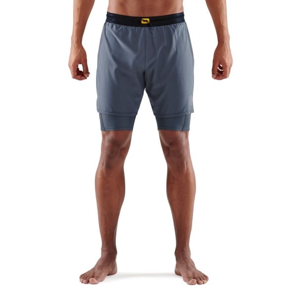 Skins Series-3 Superpose 2-In-1 Mens Compression Half Tights