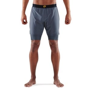 Skins Series-3 Superpose 2-In-1 Mens Compression Half Tights