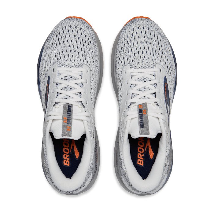 Brooks Adrenaline GTS 24 - Mens Running Shoes - White/Peacoat/Alloy