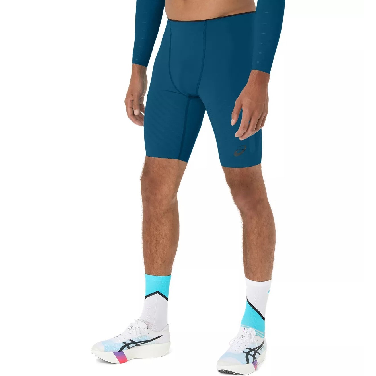 Asics Mens Metaspeed Tights - Rich Navy - image 3