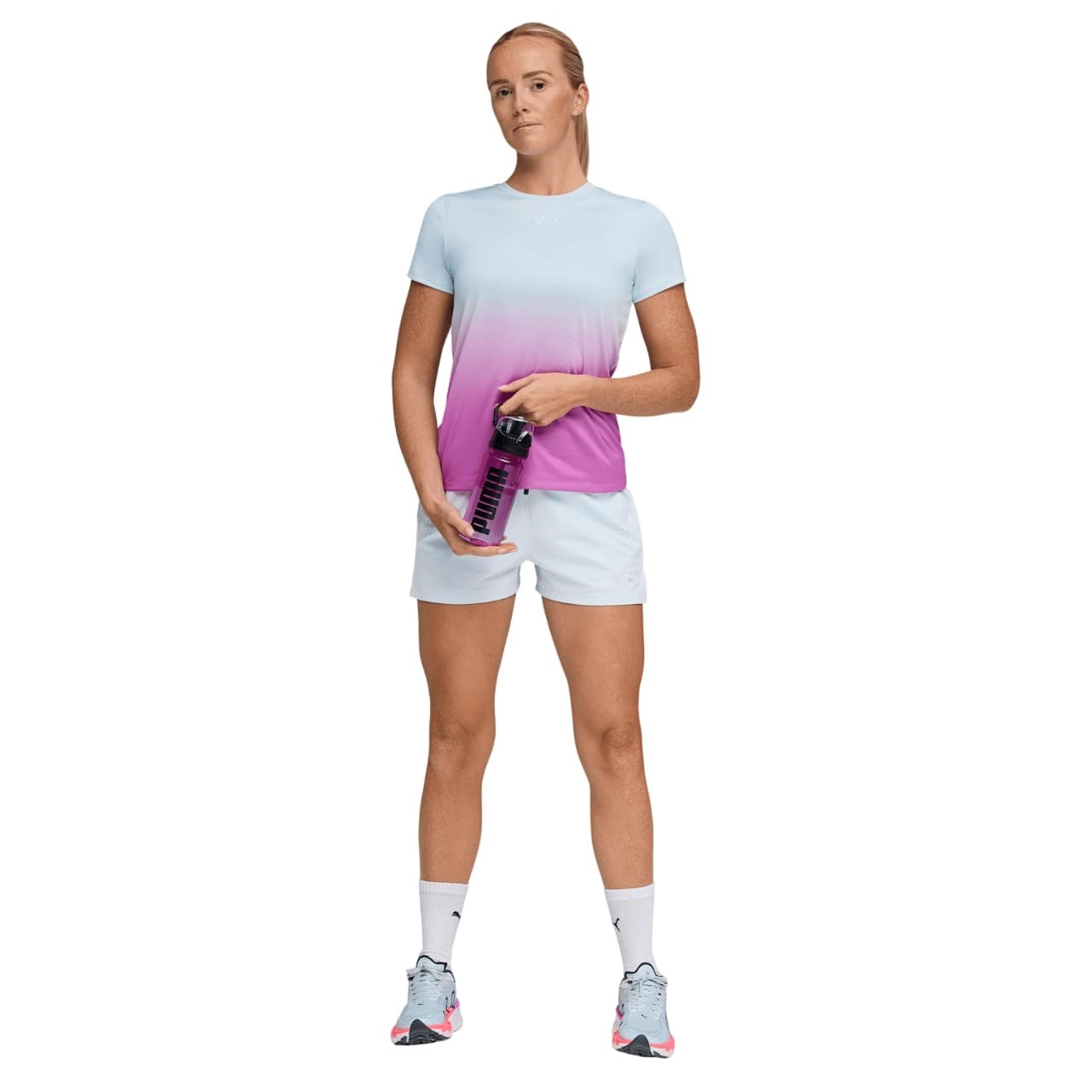 Puma X Hyrox Womens Poly Graphic T-Shirt - Lucite/Electric Orchid