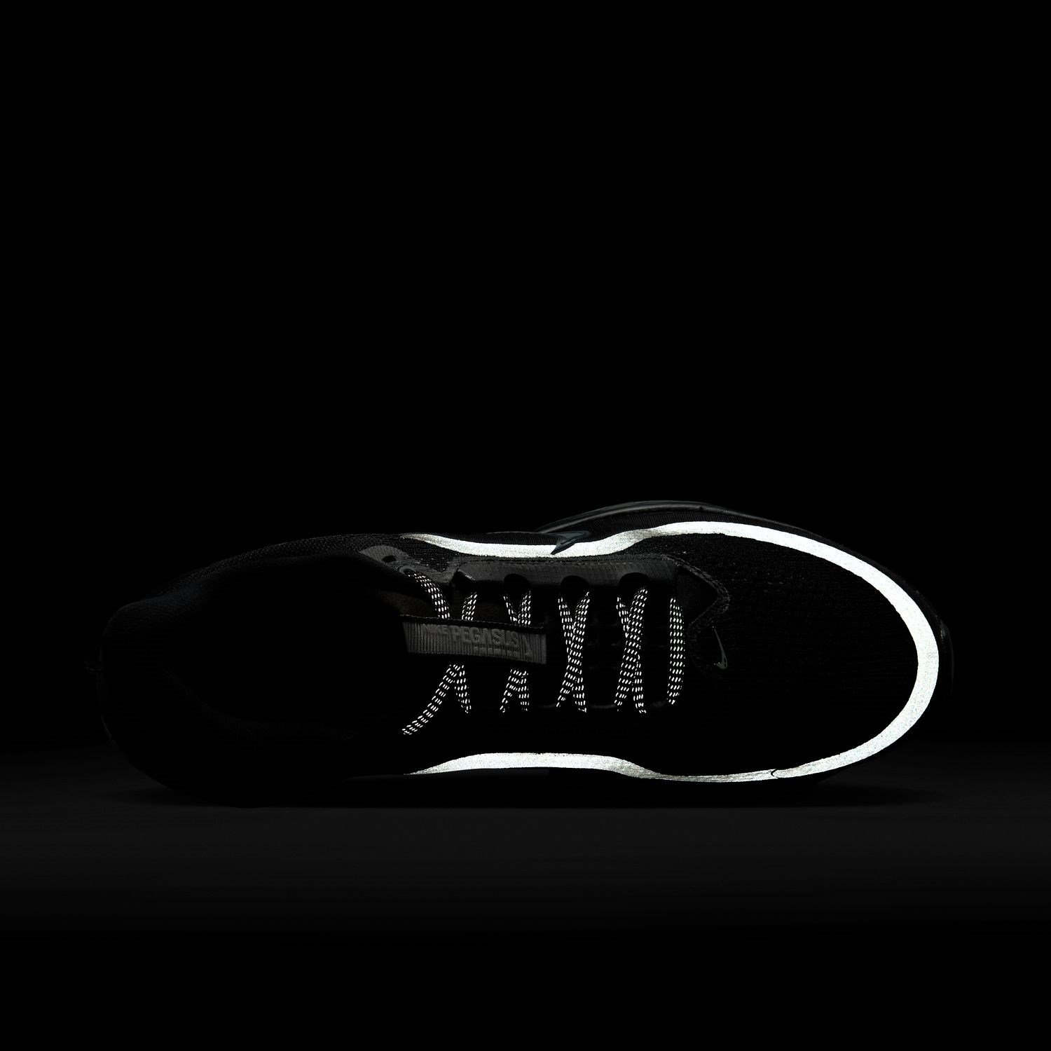 Nike Pegasus Premium - Mens Running Shoes - Black/Black/Metallic Silver