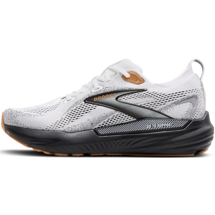 Brooks Glycerin GTS 22 - Mens Running Shoes - White/Grey/Black