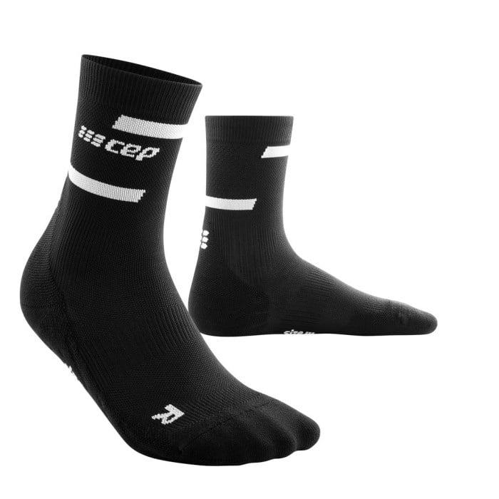 CEP The Run Mid Cut v4 Womens Running Socks - Black