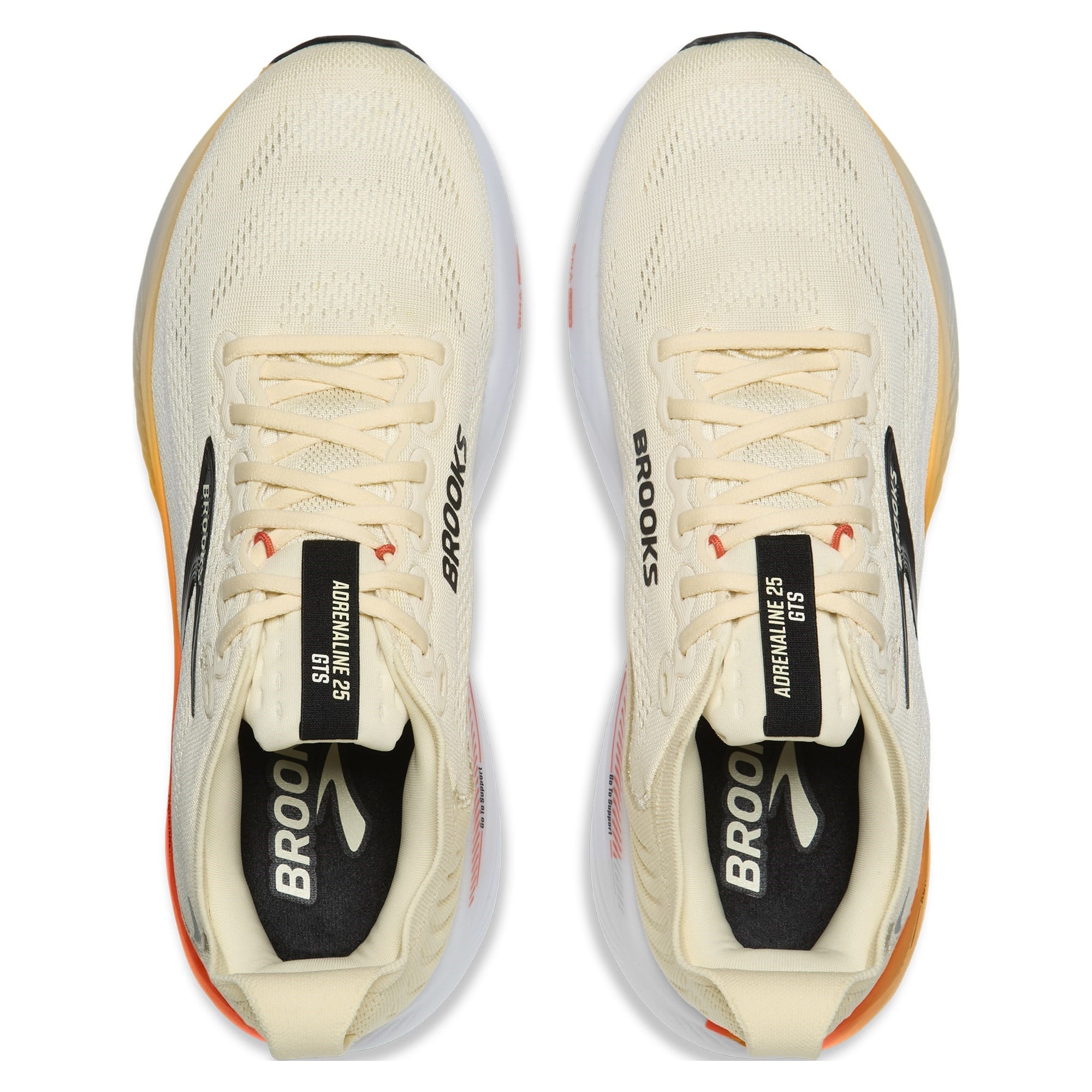 Brooks Adrenaline GTS 25 - Mens Running Shoes - Rutabaga/Tigerlily/Orange - image 4