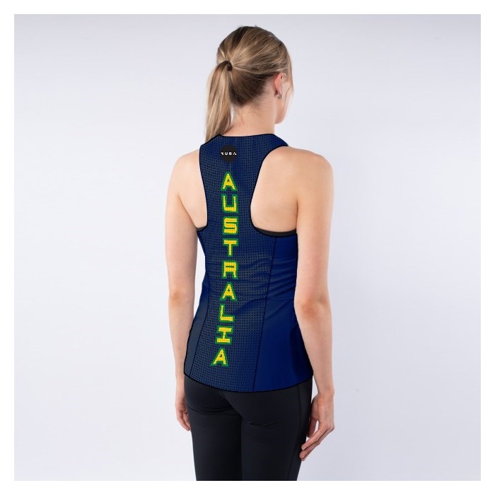 SUB4 Australia Team Singlet - Womens - Australian Print