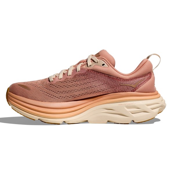 Hoka Bondi 8 - Womens Running Shoes - Sandstone/Cream