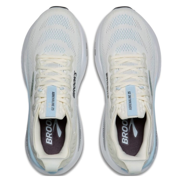 Brooks Adrenaline GTS 25 - Womens Running Shoes - Star White/Nantucket/Chrome