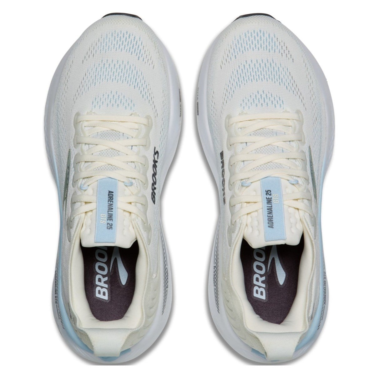 Brooks Adrenaline GTS 25 - Womens Running Shoes - Star White/Nantucket/Chrome