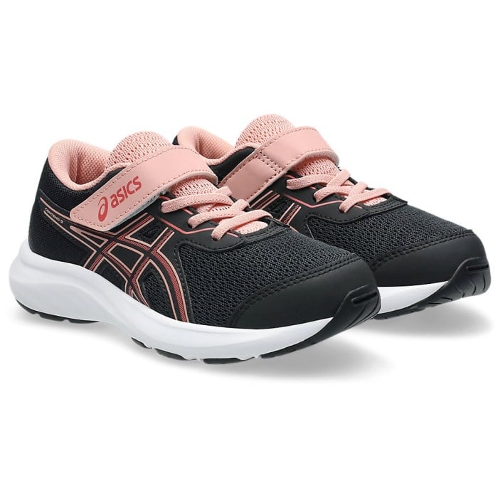 Asics Contend 9 PS - Kids Running Shoes - Black/Dark Pink Clay