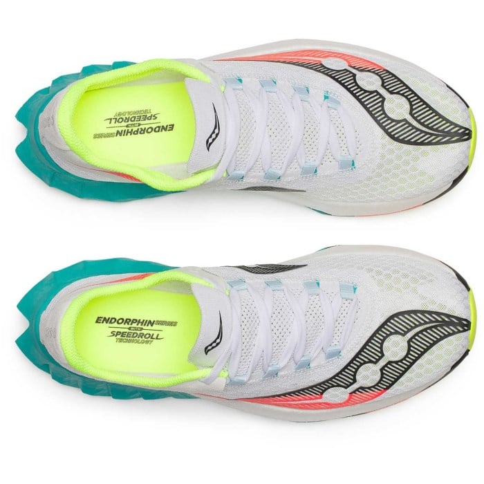 Saucony Endorphin Pro 4 - Mens Road Racing Shoes - White/Mutant