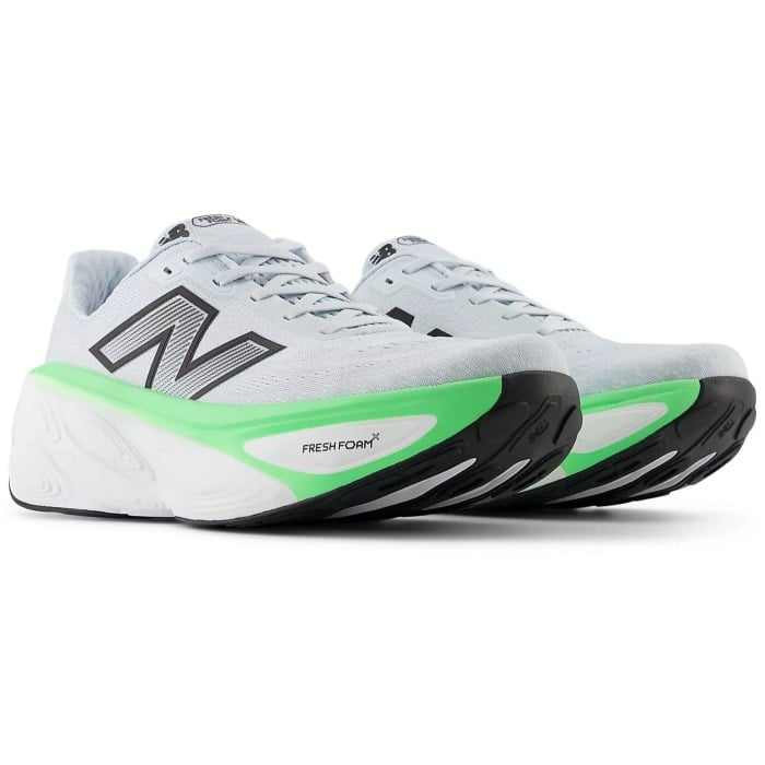New Balance Fresh Foam X More v5 - Mens Running Shoes - Ice Blue/Electric Jade/Black