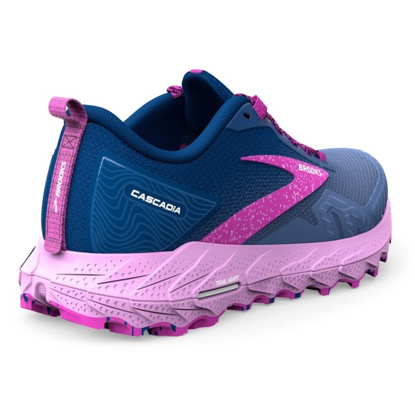 Brooks Cascadia 17 - Womens Trail Running Shoes - Navy/Purple/Violet