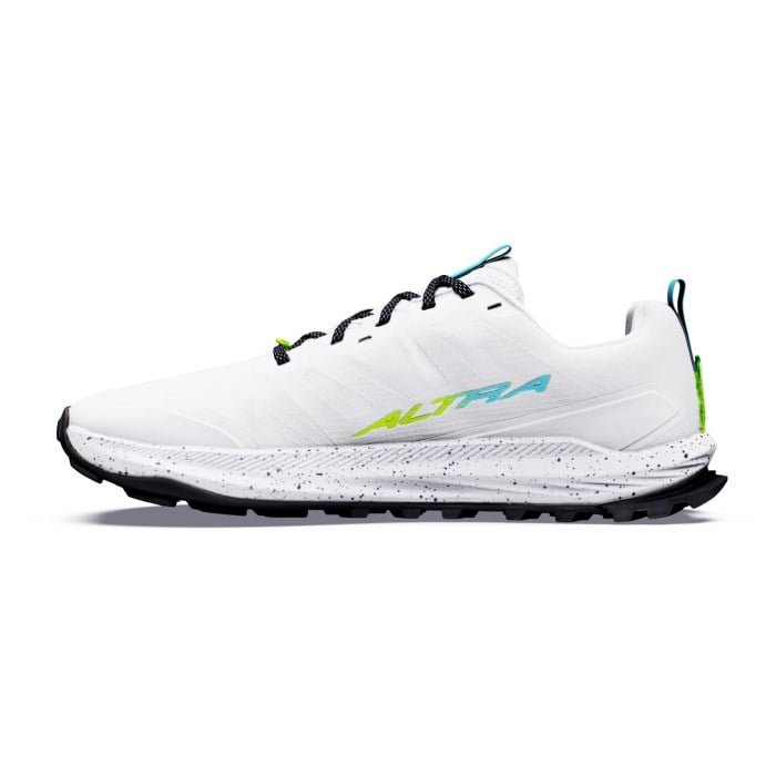 Altra Lone Peak 9+ - Mens Trail Running Shoes - White/Blue Fish/Sharp Green - image 3