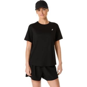 Asics Silver Short Sleeve Running T-Shirt - Womens Running Clothing