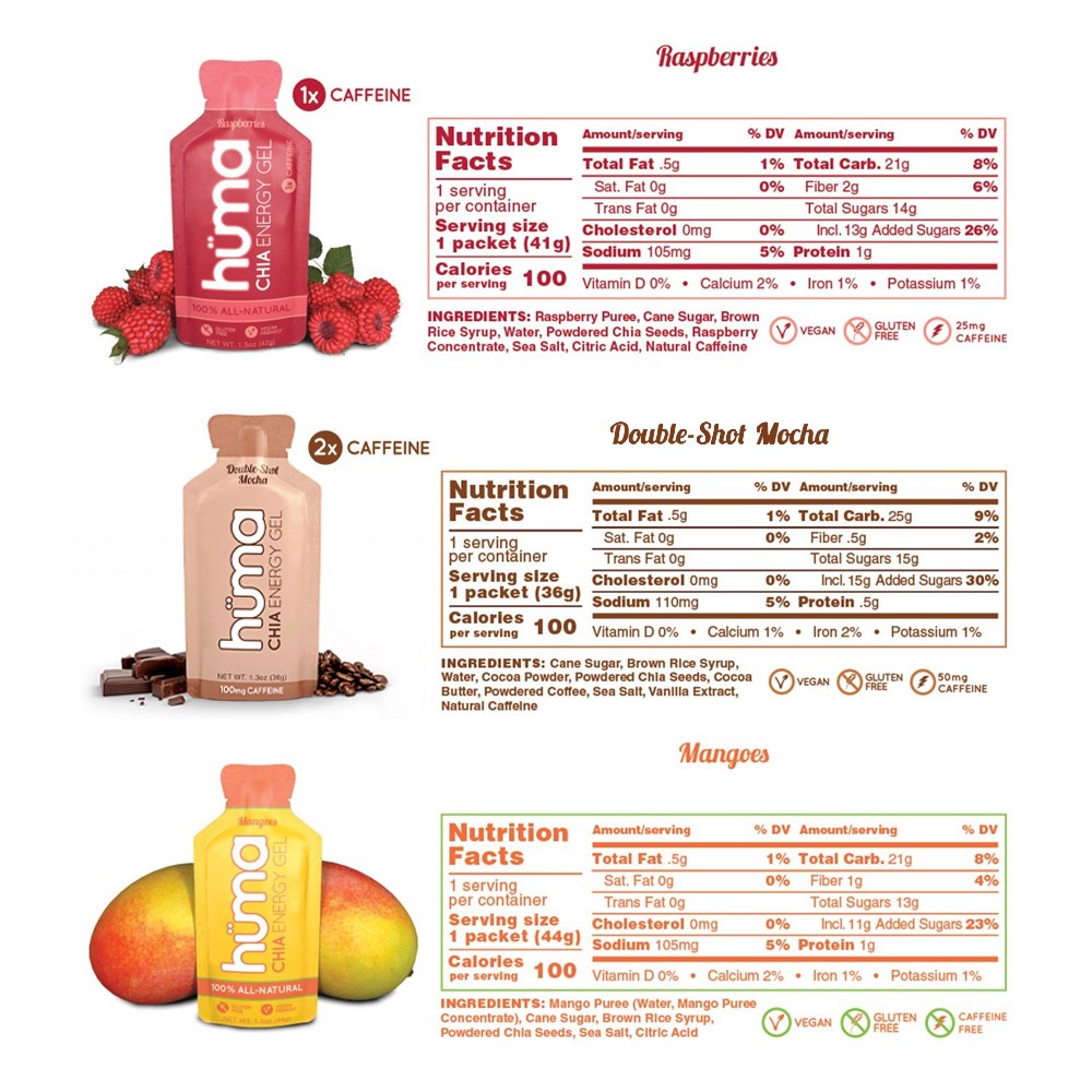 Huma Chia Energy Gel - 43g Sachet