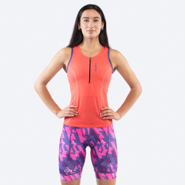 Sub4 Womens Triathlon Singlet - Rose