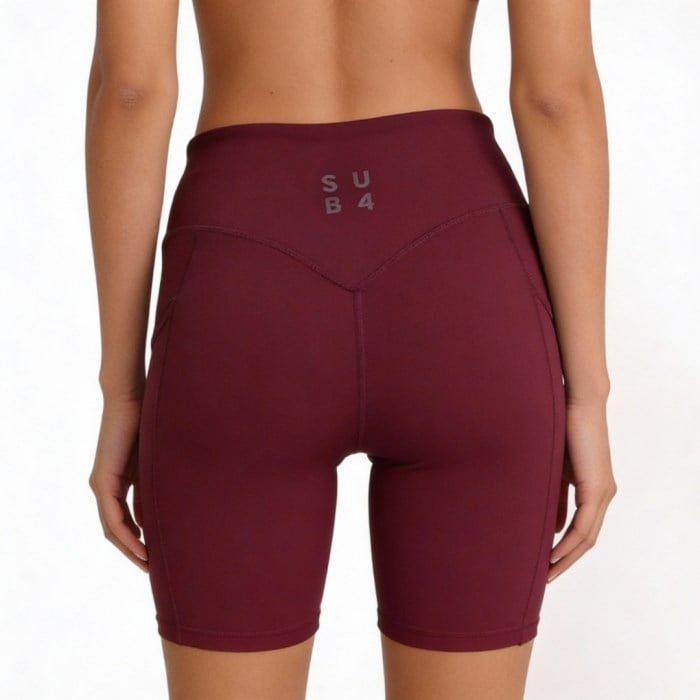 SUB4 Sports Bra & 6 inch Bike Shorts Bundle - Maroon