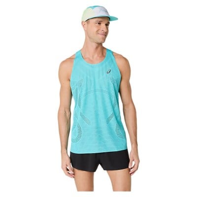Asics MetaRun Mens Singlet - Energy Aqua