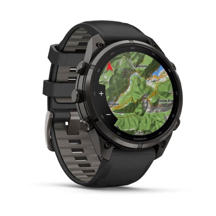 Garmin Fenix 9 47mm GPS Premium Multisport Smartwatch - Carbon Grey/Black Silicone Band - image 5
