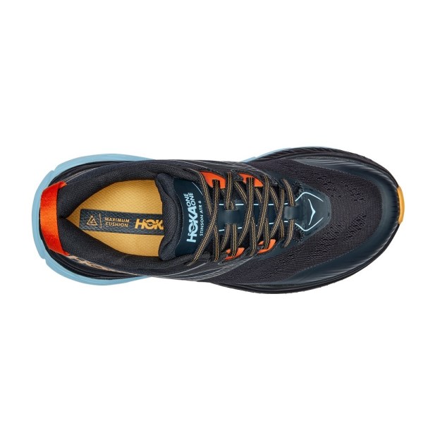 Hoka Stinson ATR 6 - Mens Trail Running Shoes - Blue Graphite/Summer Song