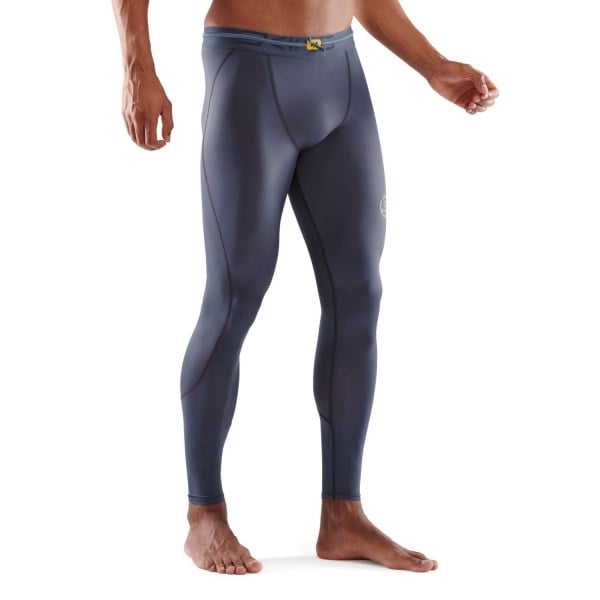 Skins Series-3 Travel and Recovery Mens Compression Long Tights - Charcoal