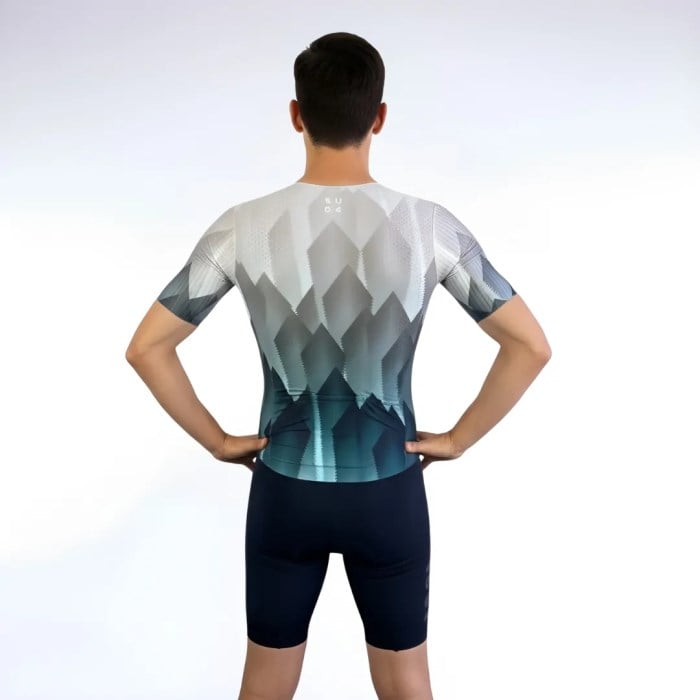 Triathlon Seamless Sleeved Speedsuit - Blue Ice