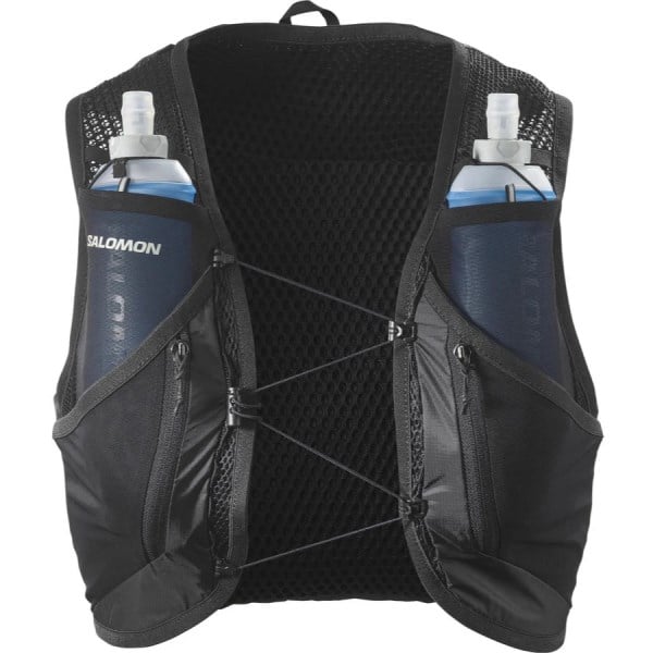 Salomon Active Skin 12 Set Hydration Vest + Flasks - Black/Metal