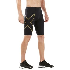2XU Light Speed Mens Compression Shorts With Back Storage