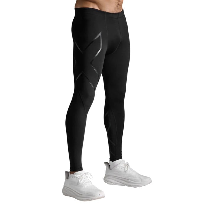 2XU Mens Compression Tights - Black/Black