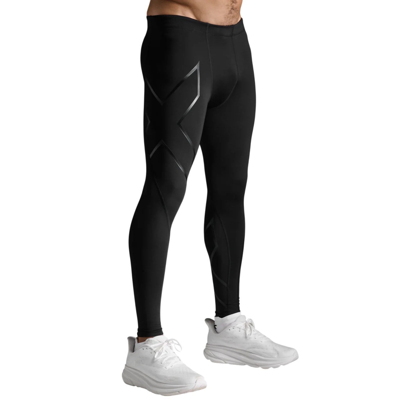 2XU Mens Compression Tights - Black/Black