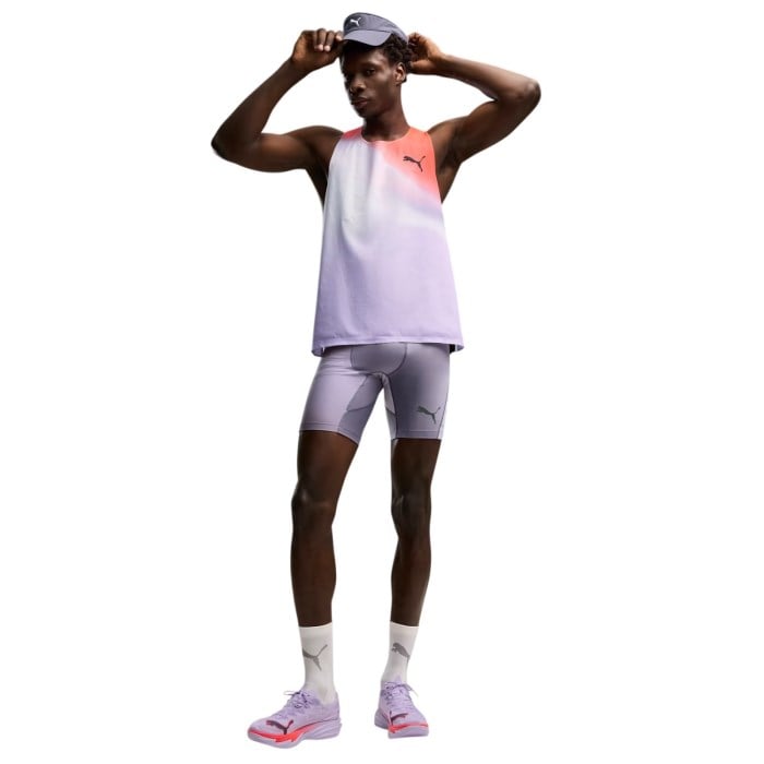 Puma Mens Lightspeed Ultraweave Singlet - Multi - image 3