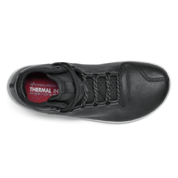 Vivobarefoot Borough - Mens Leather Boots - Black