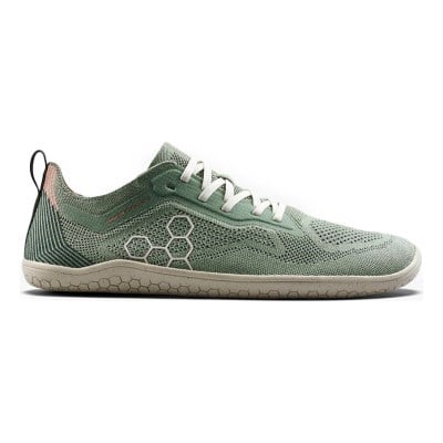 Vivobarefoot Primus Lite Knit Natural - Mens Running Shoes - Dusty Green
