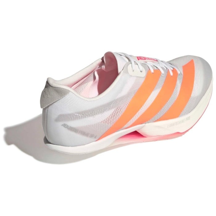 adidas Adizero Prime SP 4 - Unisex Track Sprint Spikes - Cloud White/Lucid Orange/Lucid Red