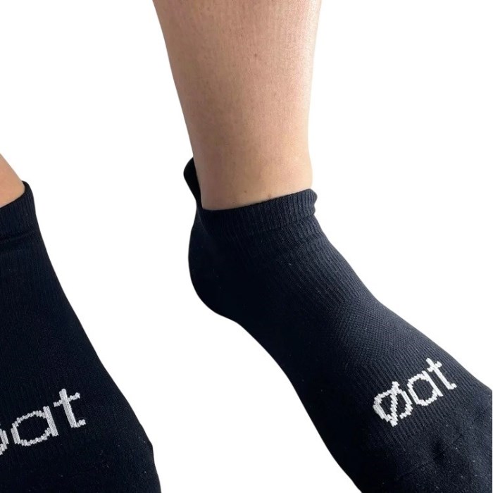 oat running Ankle 2 Running Sock - Black