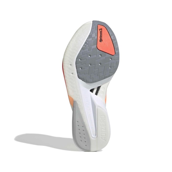 adidas Adizero Boston 13 - Womens Running Shoes - Off White/Beam Orange/Acid Orange