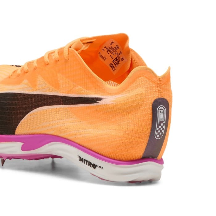 Puma evoSpeed Mid Distance Nitro Elite 3 - Unisex Track Spikes - Sun Stream/Pure Magenta/Puma Black